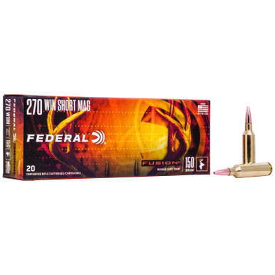 Federal F270WSMFS1 Fusion 270WSM 150gr Bonded Soft Point 20 Per Box/10 Case