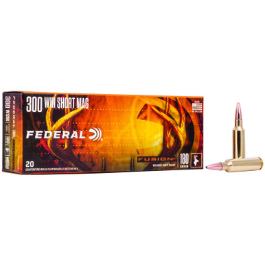 Federal F300WSMFS2 Fusion 300WSM 180gr Bonded Soft Point 20 Per Box/10 Case