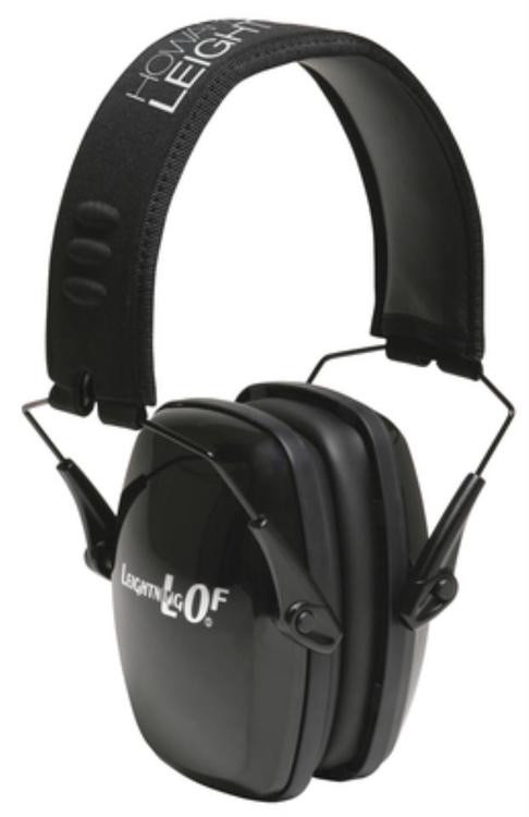 Howard Leight Leightning LOF Ultra Slimline Earmuff Black Headband With Black Earcups