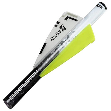NAP Quikfletch 3" Hellfire Std - W/Y/Y (6 Pack)