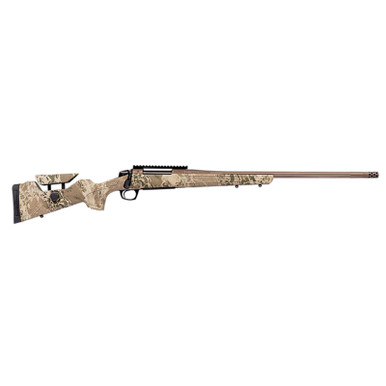 CVA CR3969 Cascade Long Range Hunter Full Size 7mm PRC 24" Smoked Bronze Cerakote Steel Threaded Barrel, Realtree Hillside Synthetic Stock