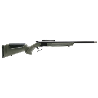 CVA CR4918 Scout Spur Compact 410 Gauge 1rd 20" Blued Single Shot Barrel, Blued Receiver w/Picatinny Rail, OD Green & Black Synthetic Stock