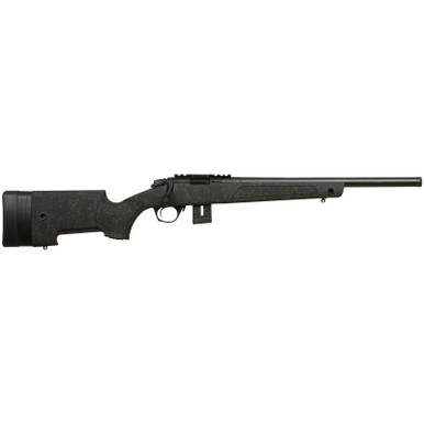 Bergara Rifles BMR007 BMR-X 22 LR 10+1 18" Blued Heavy Threaded Barrel, Blued Picatinny Rail Receiver, Adj LOP Green w/Black Webbing Synthetic Stock