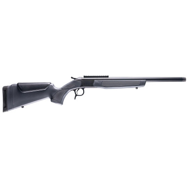 CVA CR4441 Scout 400 Legend 1rd 20" Blued Threaded Barrel, Blued Picatinny Rail Receiver, Stealth Gray Fixed Synthetic Stock