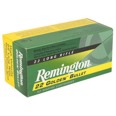 Remington Ammunition R21006 Golden Bullet 22LR 40gr Round Nose 50 Per Box/10 Case