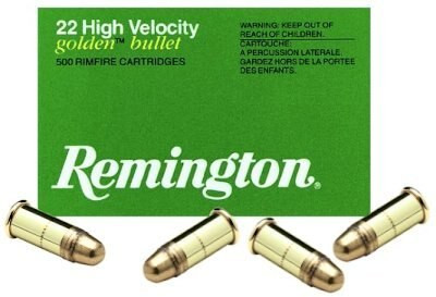 Remington 22 LR, 36gr, HV Plated Hollow Point, 100rd Box