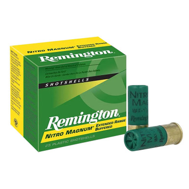 Remington Ammunition 26674 Nitro Magnum 12Gauge 3" 1 5/8oz 4Shot 25 Per Box/10 Case
