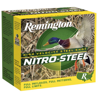 Remington Ammunition 20650 Nitro-Steel High Velocity 12Gauge 2.75" 1 1/4oz BBShot 25 Per Box/10 Case
