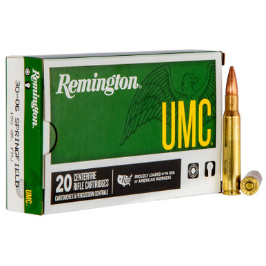 Remington Ammunition 23699 UMC 30-06Springfield 150gr Full Metal Jacket 20 Per Box/10 Case