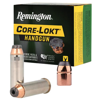 Remington Ammunition R20228 Core-Lokt Handgun 44RemMag 240gr Jacketed Hollow Point 20 Per Box/10 Case