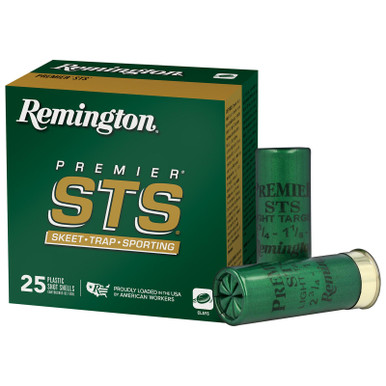 Remington Ammunition 20116 Premier STS 12 Gauge 2.75" 1 1/8 oz 9 Shot 25 Per Box/ 10 Cs