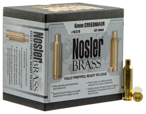 Nosler Premium Brass Unprimed Cases 6mm CreedmooreedmoorBrass 50/Box