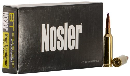 Nosler Ballistic Tip 6mm Creedmoor 95gr, Ballistic Tip, 20rd Box