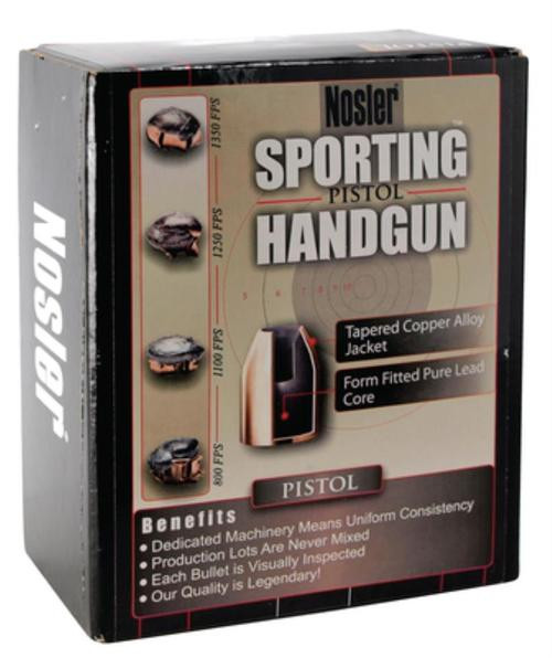 Nosler Sporting Handgun Bullets .451 Diameter 185gr, Jacketed Hollow Point, 250/Box,NOT AMMO THESE ARE RELOADING BULLETS