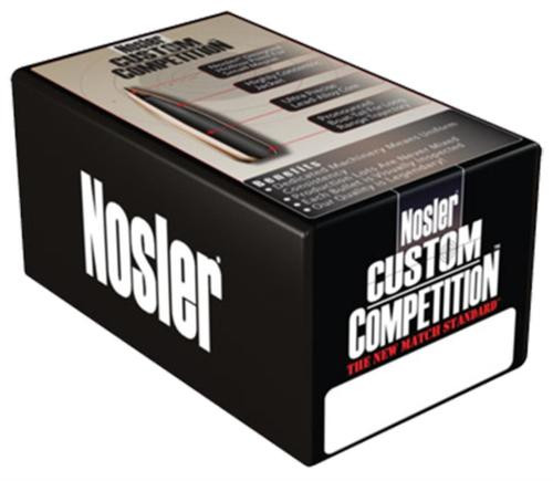 Nosler Custom Competition Bullets, 6.5mm, .264, 123gr, 100rd/Box, NOT AMMO THESE ARE RELOADING BULLETS