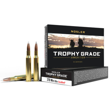 Nosler 60025 Trophy Grade 270Win 130gr Nosler AccuBond 20 Per Box/10 Case