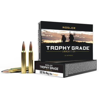 Nosler 60069 Trophy Grade 300WinMag 200gr Nosler Spitzer Partition 20 Per Box/10 Case