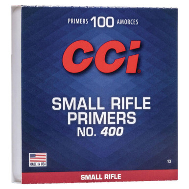 CCI 0013 Standard Rifle No. 400 Small Rifle Primer Case of 1000