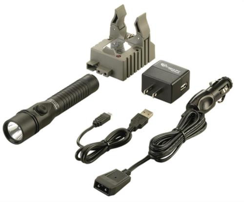 Streamlight Strion Dual Switch Rechargeable Flashlight With AC/12V DC Charger 375 Lumens Black