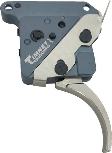 Timney Triggers "The Hit" Curved Trigger For Remington 700, Nickel Finish, Adjustable from 8oz.-2Lbs
