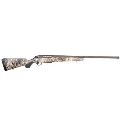 Tikka JRTXVW341 T3x Lite Full Size 300 WSM 3+1 24.30" Midnight Bronze Cerakote Fluted Threaded Barrel, Drilled & Tapped Steel Receiver, Veil Wideland Fixed Synthetic Stock