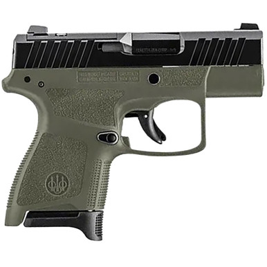 Beretta USA JAXN9278A1 APX A1 Carry Micro-Compact Frame 9mm Luger 8+1 3" Blued Steel Barrel, Black Serrated Steel Slide, OD Green Polymer Frame, Polymer Grip