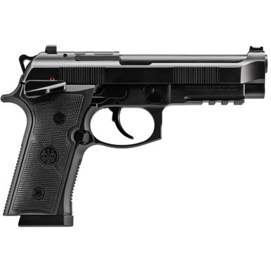 Beretta USA J92XFMSDA15 92GTS 9mm Luger 15+1 4.70" Black Inox Steel Barrel, Black Cerakote Optic Ready/Serrated Steel Slide + Aluminum Frame w/Beavertail & Picatinny Rail, Ambidextrous