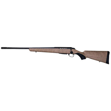 Tikka JRTXRT418 T3x Lite 270 Win 3+1 22.40" Fluted/Threaded, Black Barrel/Rec, Black Webbed Tan Roughtech Synthetic Stock, Interchangeable Grip, Muzzle Brake Left Hand