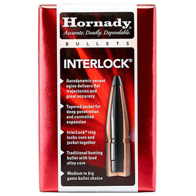 HORNADY 2640 6.5MM .264 160 GR RN INTERLOCK 100 CT.