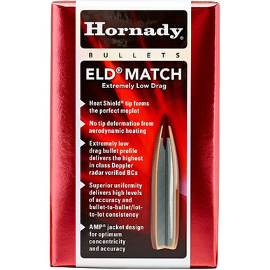 HORNADY 22831 22 CAL .224 80 GR ELD MATCH 100 CT.