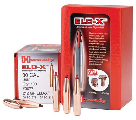 Hornady ELD-X 7mm .284 175gr, 100/Box, NOT AMMO THESE ARE RELOADING BULLETS
