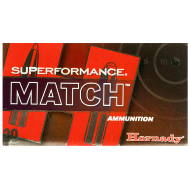 Hornady 80963 Superformance Match 308Win 168gr Extremely Low Drag Match 20 Per Box/10 Case