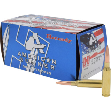 Hornady 81482 American Gunner 6.5Creedmoor 140gr Hollow Point Boat Tail 50 Per Box/10 Case
