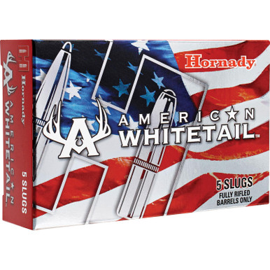 Hornady 86271 American Whitetail 12 Gauge 2.75" 1 oz InterLock Slug Shot 5 Per Box/ 20 Case