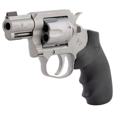 Colt Mfg KCOBRASM2BBS King Cobra Small 357 Mag 6 Shot 2" Matte Stainless Steel Barrel, Cylinder Frame, Black Hogue Overmolded Grips, Exposed Hammer