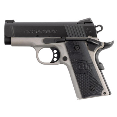 Colt Mfg O7000XETT Defender 45 ACP 7+1 3" Carbon Steel Slide, Aluminum Frame w/Beavertail, G10 Grip