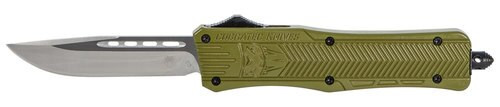 CobraTec CTK-1 Medium OTF, 3", 440C, Stainless Steel, Drop Point, Olive Drab Green Zinc-Aluminum Alloy