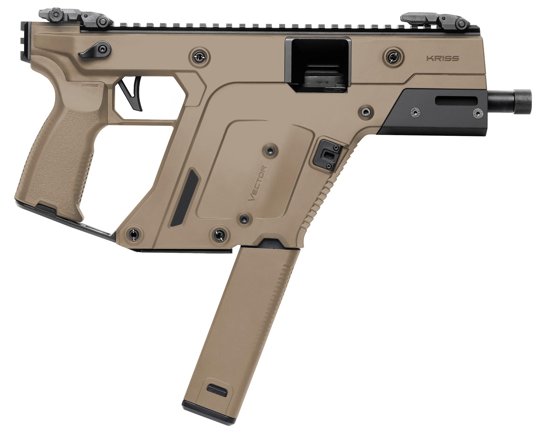 Kriss USA Vector SDP G3 Pistol KV90-3PFD00, 9mm, 5.5in, Black Polymer Grips, 40 Rds