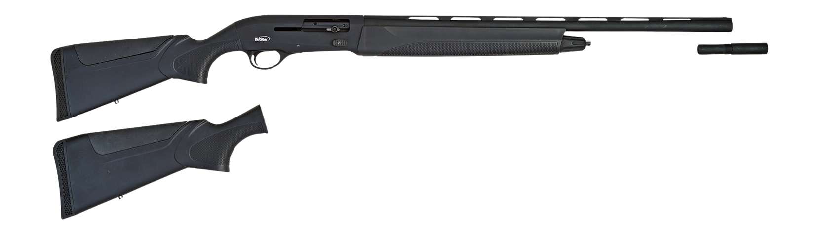 TriStar Raptor II Youth Shotgun 20225 , 20 Gauge, 24", 3" Chmbr, w/Full Size & Youth Stock, Black Synthetic