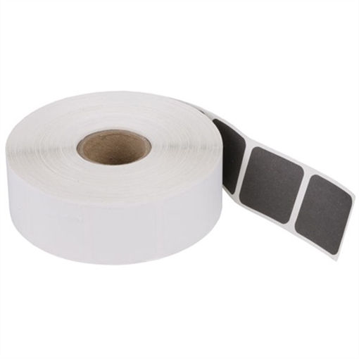 National Target 1'' SQUARE BLACK PASTERS 1,000/ROLL 1'' BLACK 1''BLACK