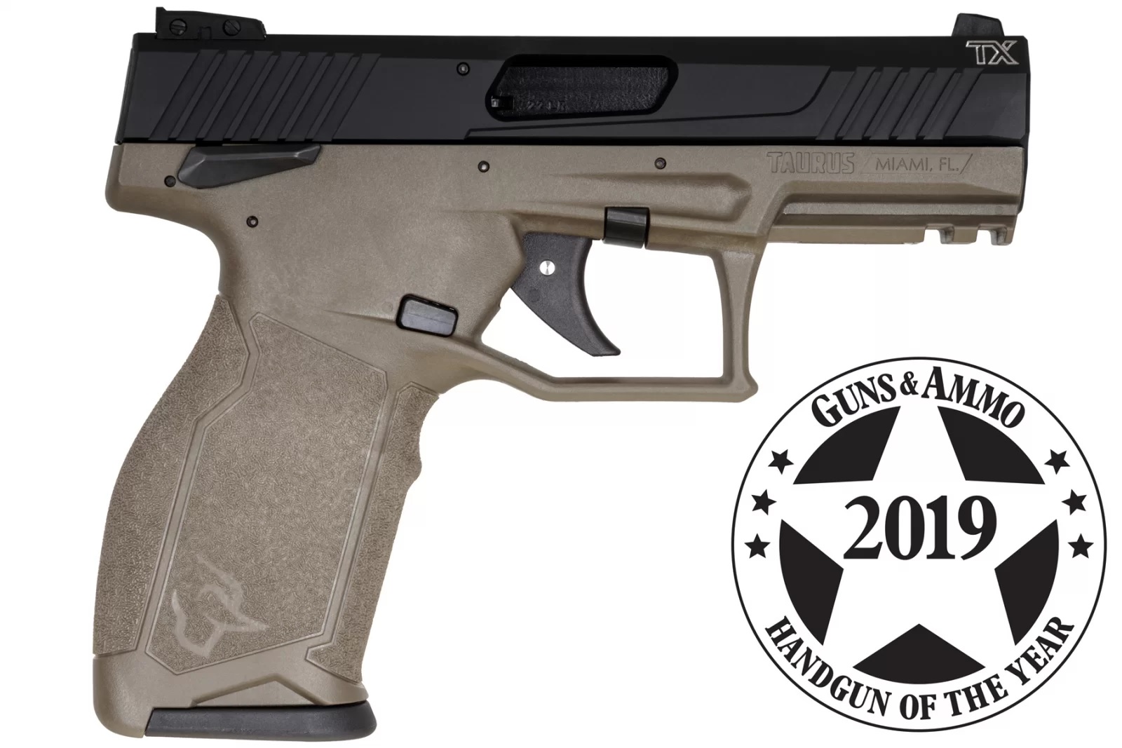 Taurus TX22 .22LR 4.10″ Threaded Barrel OD Green Polymer Frame Semi-Automatic Pistol #1-TX221410