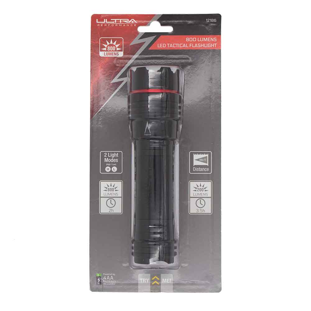 Ultra Performance 800-Lumen LED Tactical Flashlight #12186