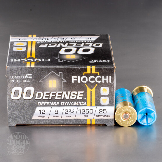 Fiocchi 12GA 9 pellet 2 3/4″ 250 Round Case