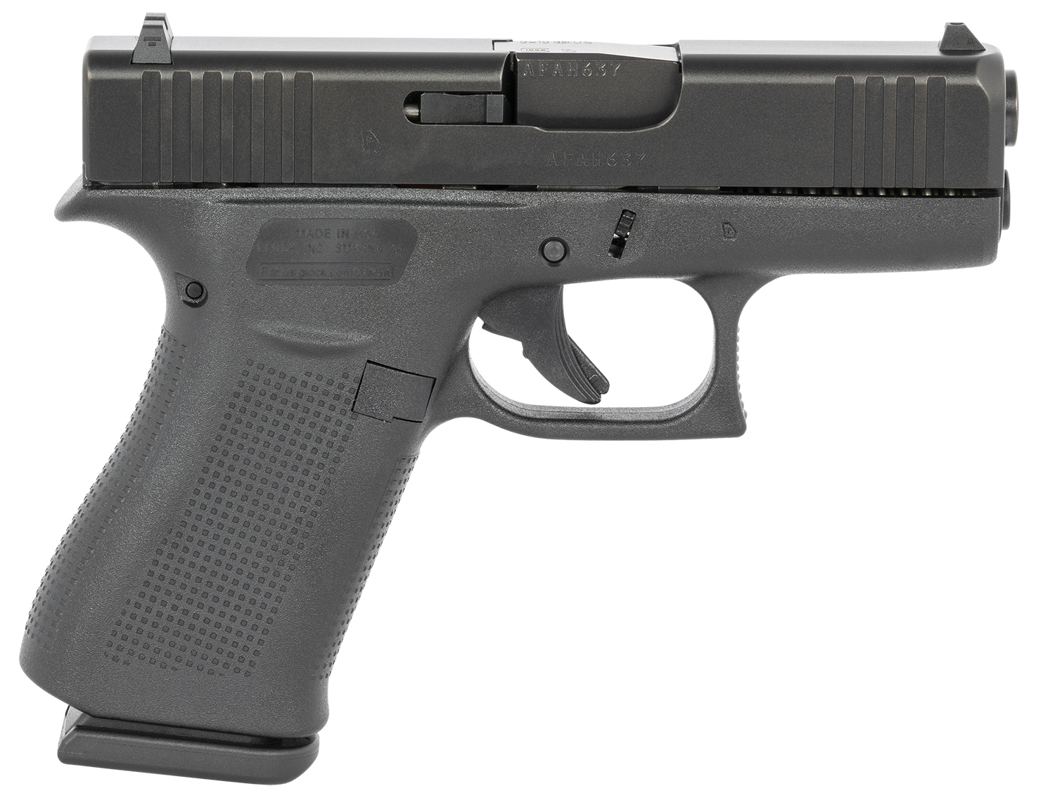 Glock 43x Sub-Compact 9mm 3.41″ Barrel