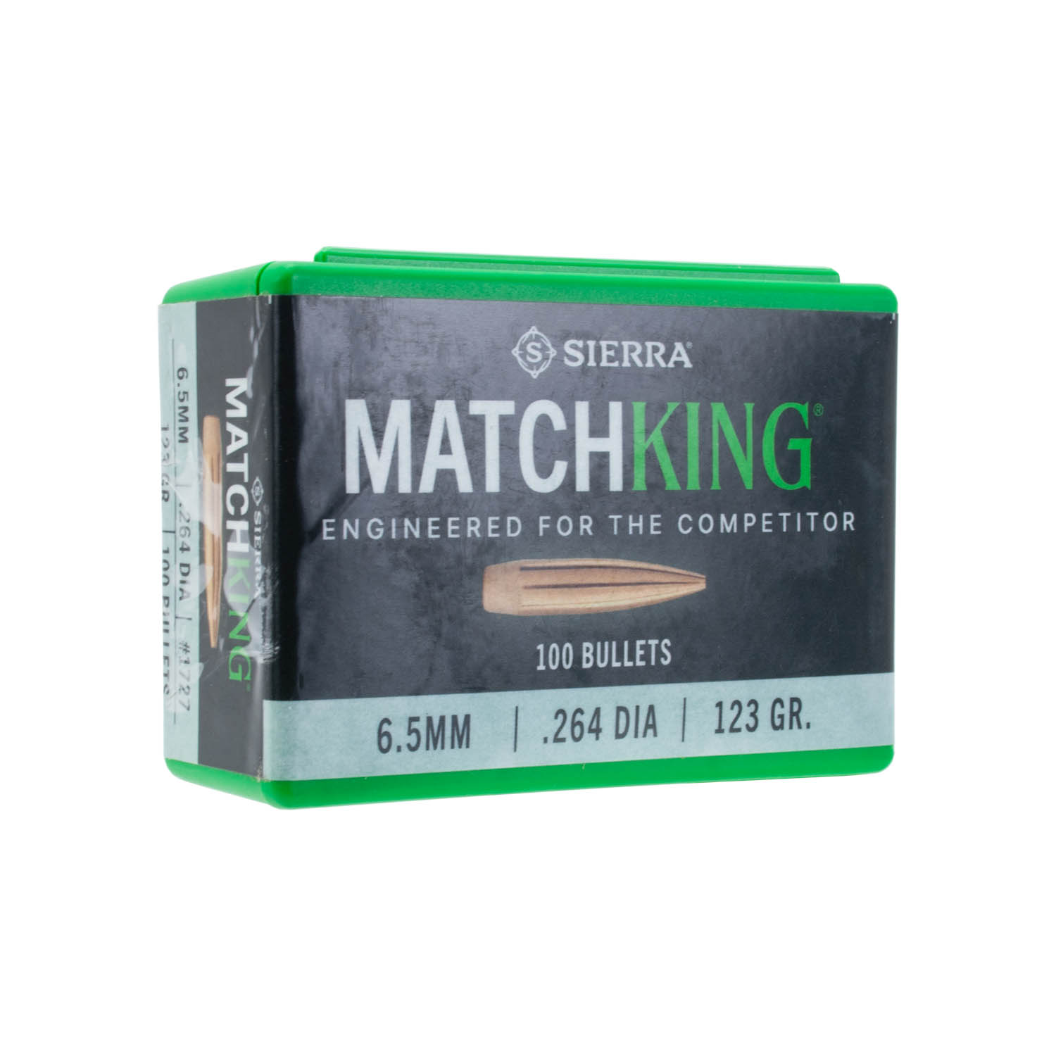 Sierra .264 cal./6.5mm 123gr. MatchKing CN Bullets, Box of 100