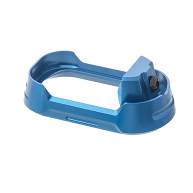 Tyrant CNC Glock 19 Gen 3-4 Magwell Blue Aluminum w/ Black Screw - TDG19G34MWBLUEBLKSCRW