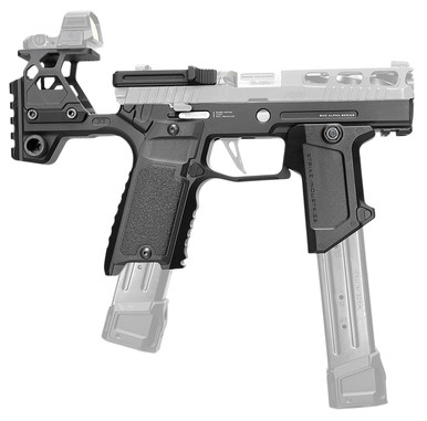 Strike Industries SMC Alpha MKII P320 Chassis System Black - SI-SMC-A-P320-S-V2-BK