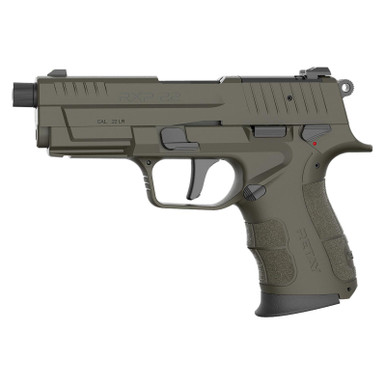 Retay USA RXP22OD10TH RXP 22 LR 10+1 4" Black Threaded Barrel, OD Green Cerakote RMR/RMSc Optic Ready/Serrated Slide, OD Green Cerakote Polymer Frame w/Accessory Rail, Textured Grip
