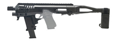 RONI MR4X-G1719-STAB-BLK Micro RONI GEN4 Glock 17/19 Chassis | Folding Stabilizing Brace System with M-LOK & Picatinny Rails