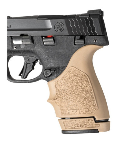 Hogue HandAll Beavertail Grip Sleeve for S&W Shield FDE - 18413
